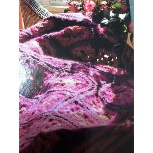 Victorian Afghan  Crochet Blanket Pattern Instructional Leaflet